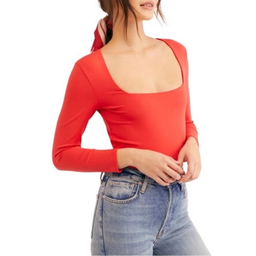 Free People Long Sleeve Bodysuit